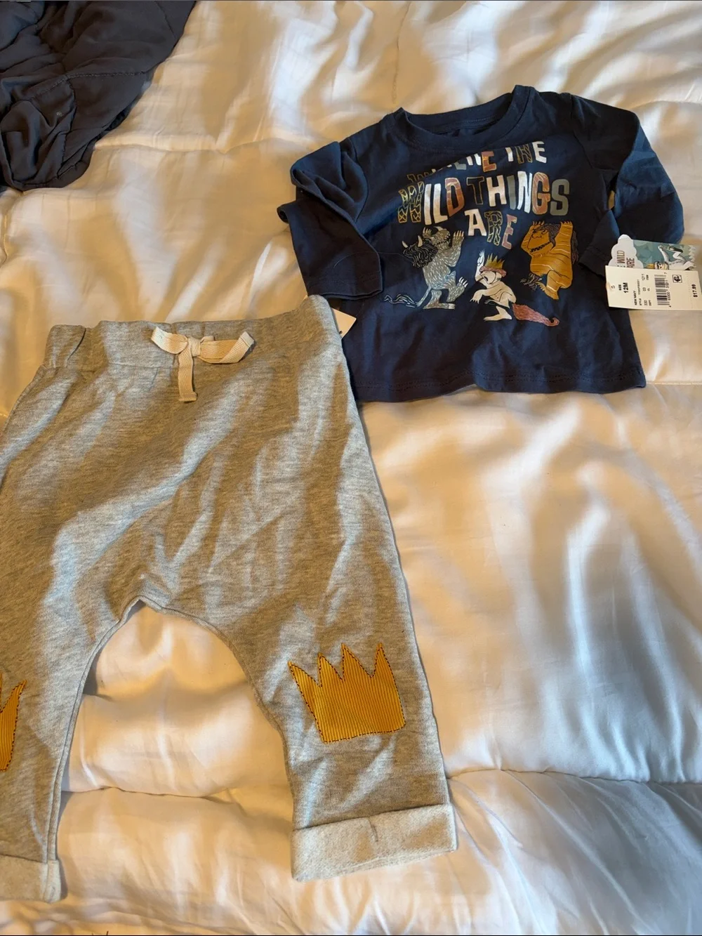 Navy 'Where the Wild Things Are' Kids One-Piece Set - 12 months
